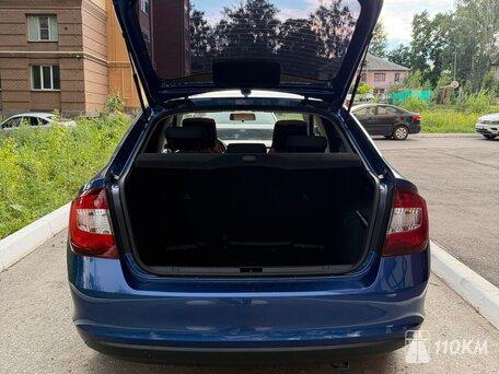 Skoda, Rapid, 1600, 110, бензин, хэтчбек, автомат, передний привод, среднее состояние, левый, синий, 1 050 000 ₽