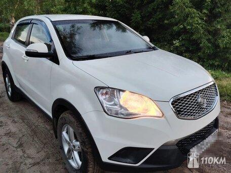 SsangYong / KGM, Actyon, 2000, 149, бензин, внедорожник, механика, полный привод, среднее состояние, левый, белый, 1 050 000 ₽
